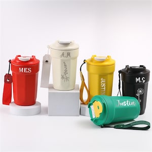 Vaso personalizado, taza de café personalizada, taza de café de viaje, taza de acero inoxidable aislada, taza de viaje reutilizable, regalo para empleados, regalo para compañeros de trabajo