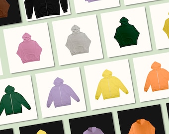 50+ Blank Hoodie Mockup Bundle: High-Quality PNG Files for Manufacturing and Product Listings