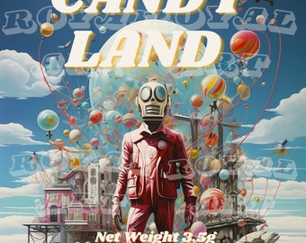 Mylar Bag Design CandyLand Digital Download PNG + SVG