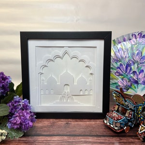 Lighted Shadow Box Badshahi Mosque Lahore Pakistan