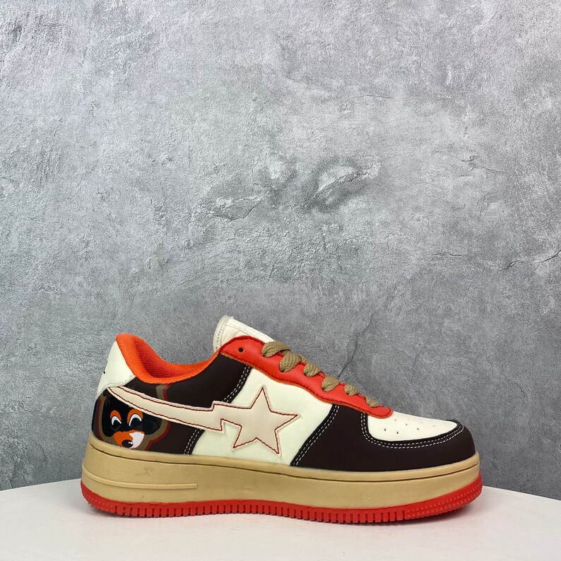 High Quality Bapesta Low Top Panda Orange Green - Etsy