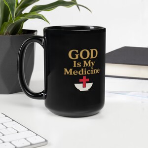 Mug noir brillant