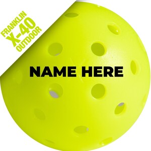 Pickleball Gifts Pickleballs Personalized Custom Pickleballs Made to Order. No decals or stickers. Friendly service and fast shipping : Franklin X-40