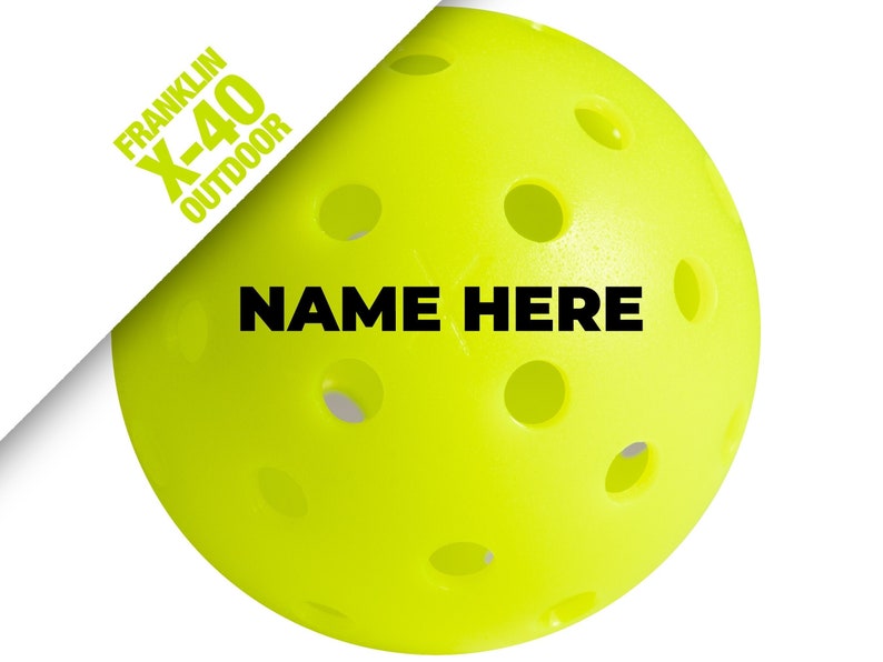 Pickleball Gifts Pickleballs Personalized Custom Pickleballs Made to Order. No decals or stickers. Friendly service and fast shipping : Franklin X-40