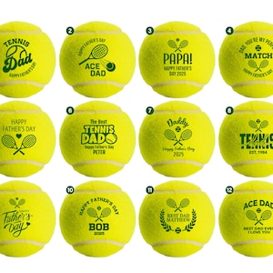 Personalized Father&#39;s Day Tennis Balls: Custom Printed Keepsake