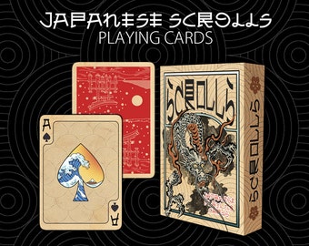 Japanese Scrolls playing cards
