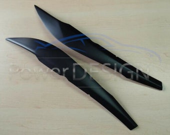 Gloss Black Headlight Eyebrow Eyelid Covers For BMW 3 Series F30 F31 2012-2018
