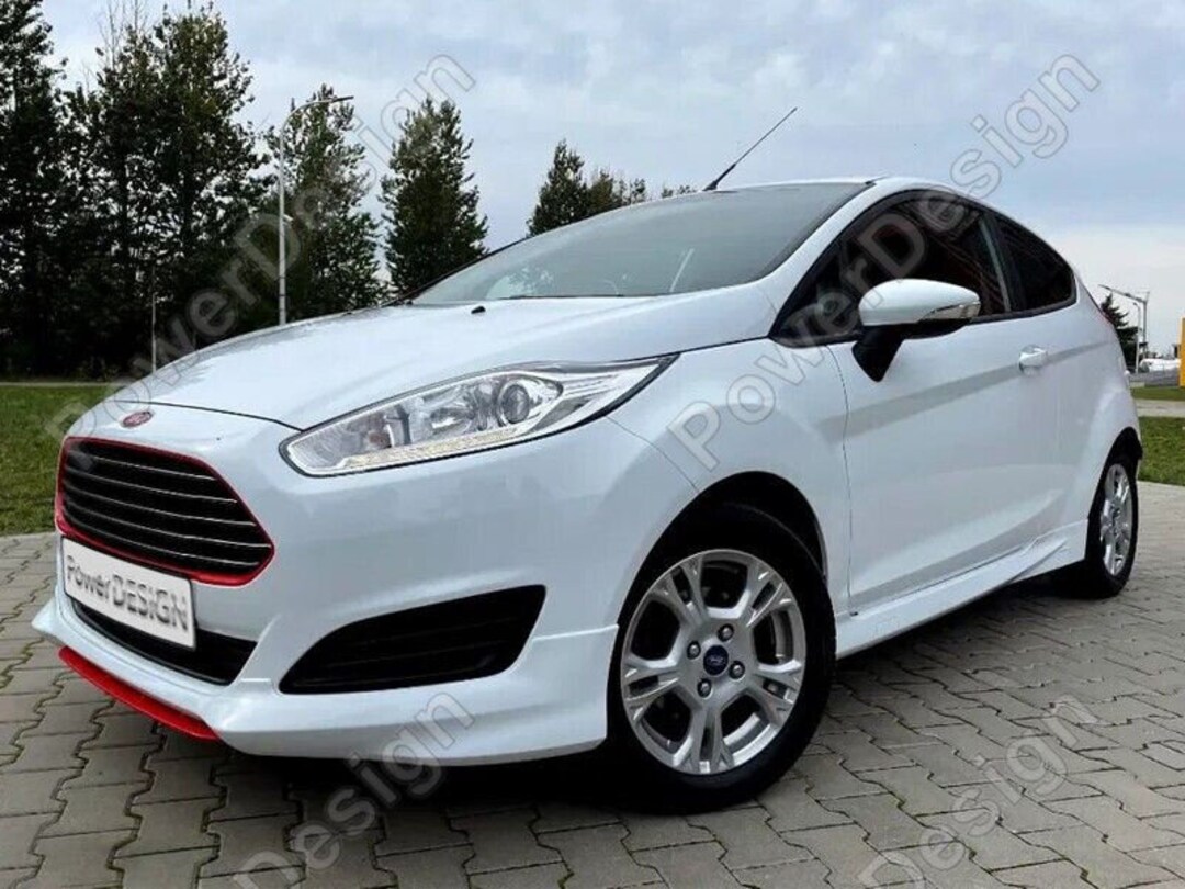 Maxton Design Frontlippe Maxton Design Cup-Spoilerlippe Für Ford Fiesta ST MK6 – Schwarz, Frontspoiler Für Mehr Sportlook Ford Fiesta Mk5 Stoßstange Vorne