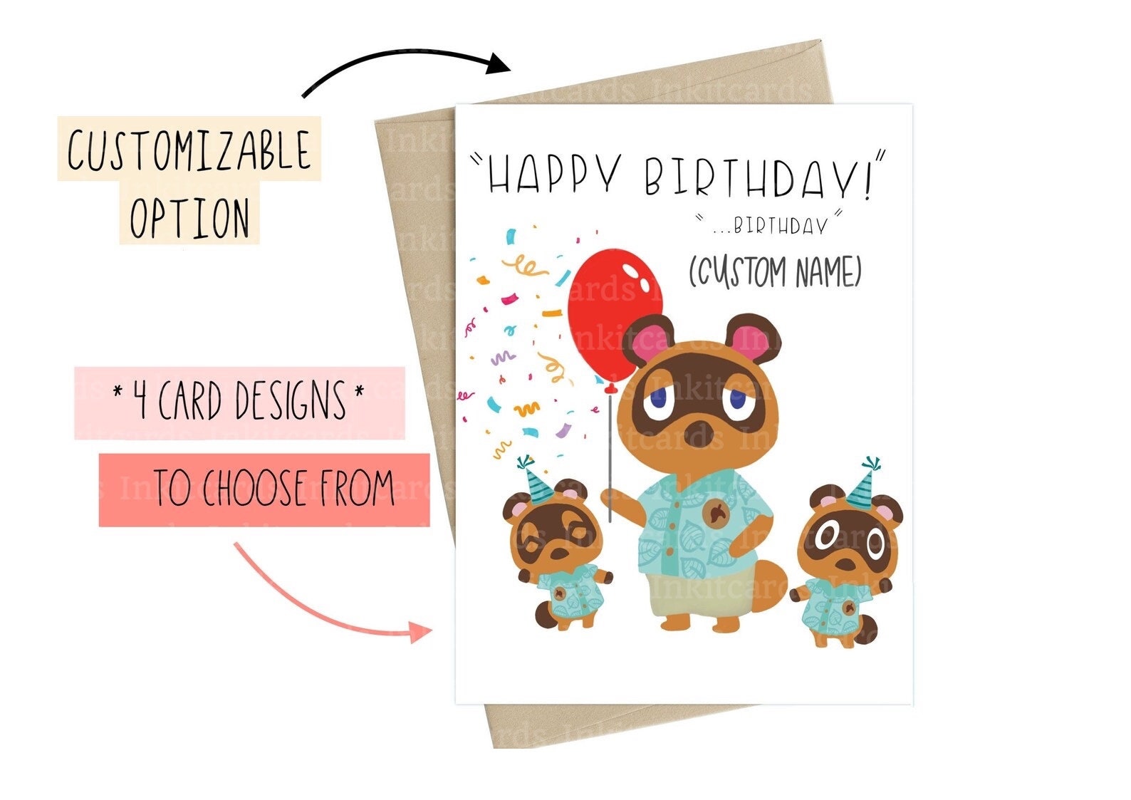 AC Birthday Card AC Card ACNH Card Customizable Birthday Etsy Australia