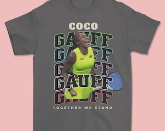 Coco Gauff winning shirt