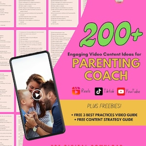 200+ Parenting Coach Video Content Ideas: Reels, TikTok, YouTube (PDF)