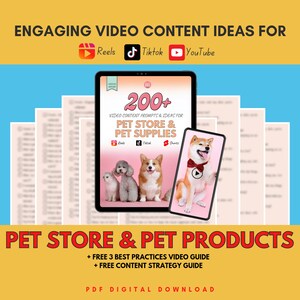Updated 200 Pet Store Owner Pet Shop Blogger Engaging Instagram Facebook Reels Tiktok Social Media Video Content Posts Ideas Prompts