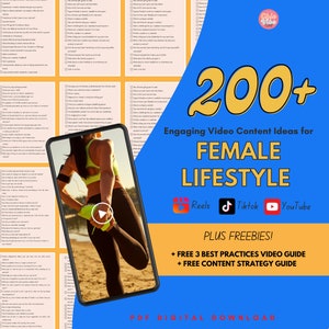 200+ Social Media Video Prompts: Female Lifestyle (PDF)