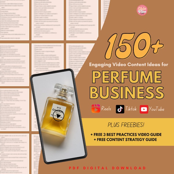150+ Perfume Fragrance Scent Brand Retail Business Instagram Facebook Reels Tiktok Social Media Video Content Posts Ideas Scripts Prompts
