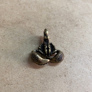 Antique Pure Copper Scorpion Decoration, Brass Scorpion Mini Statue, Home Decoration, Craft Copper Vintage, Desk Decoration
