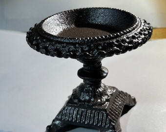 Vintage Cast Iron Candle Holder, Aroma Tray, Tall Decoration