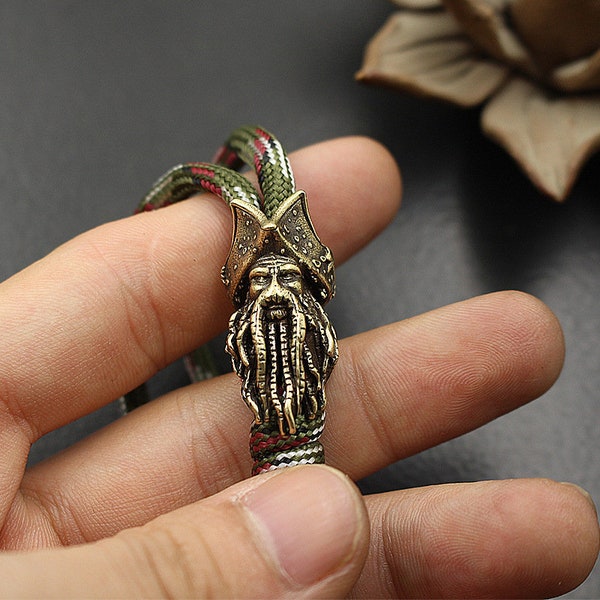 Pendentif En laiton Pirates des Caraïbes, Deep Sea Hades Davy JonesSing pendentif à chaîne de clés