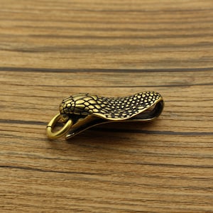 Nueva hebilla de cinturón cobra de cobre puro, hebilla de cinturón de serpiente de moda zodiac, billetera de serpiente
