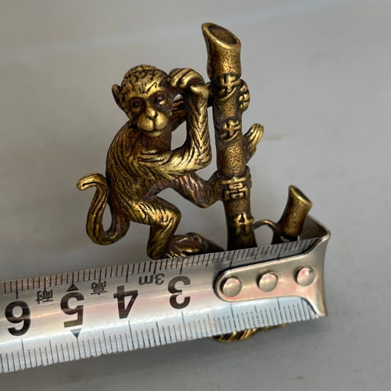 Petites Figurines De Singe En Laiton Massif – Décoration Originale Et Mignonne