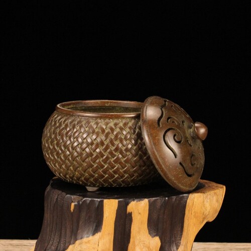 Zen copper incense burner, Chinese classical incense burner, home decorations, shops office study tea room table top ornaments