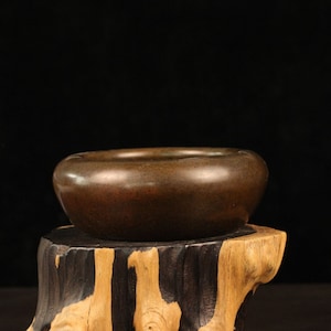 Bronze large incense burner, Buddha sound copper bowl, large copper pen wash, antique collectible ornaments