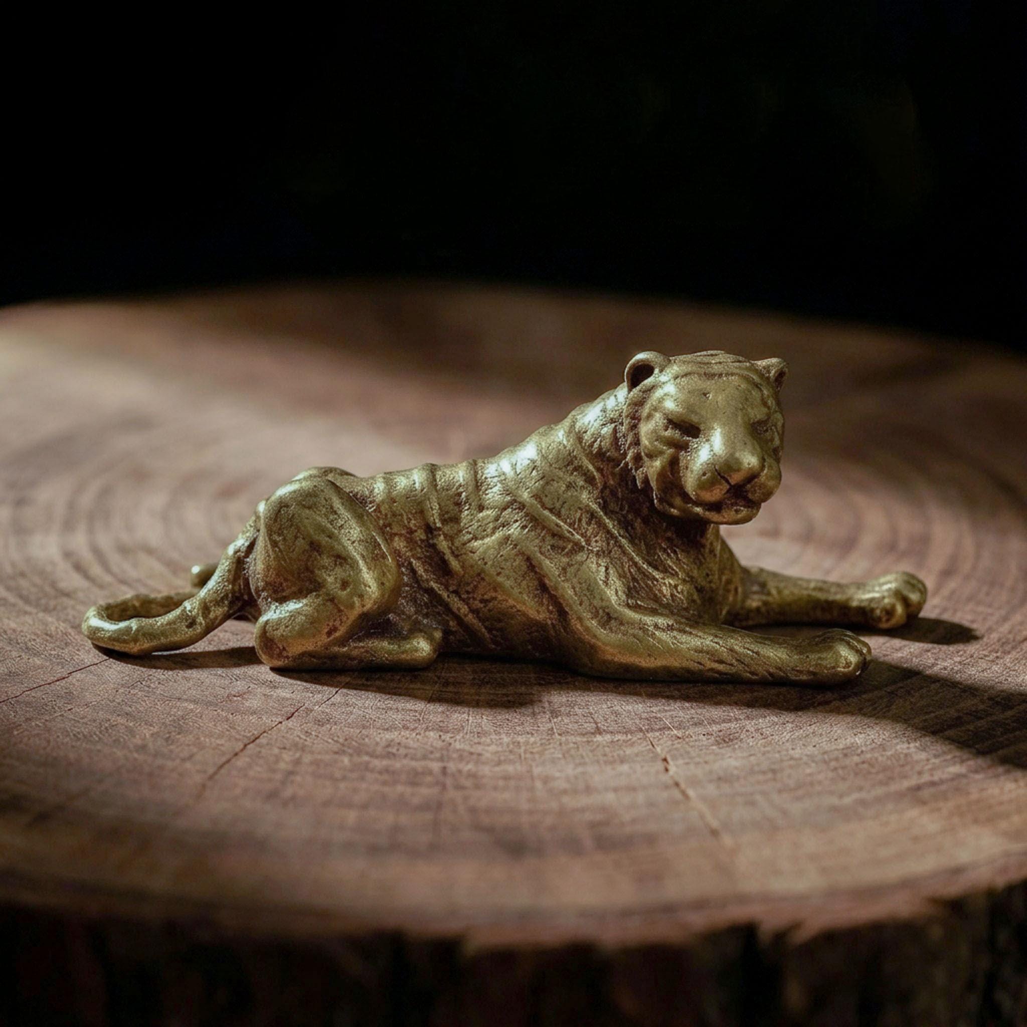 Metal Tiger Statue - Etsy