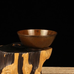 Small copper bowls with plain noodles, round rim bowl ornaments, household copper bowls, feng shui bowls, home living room decorations