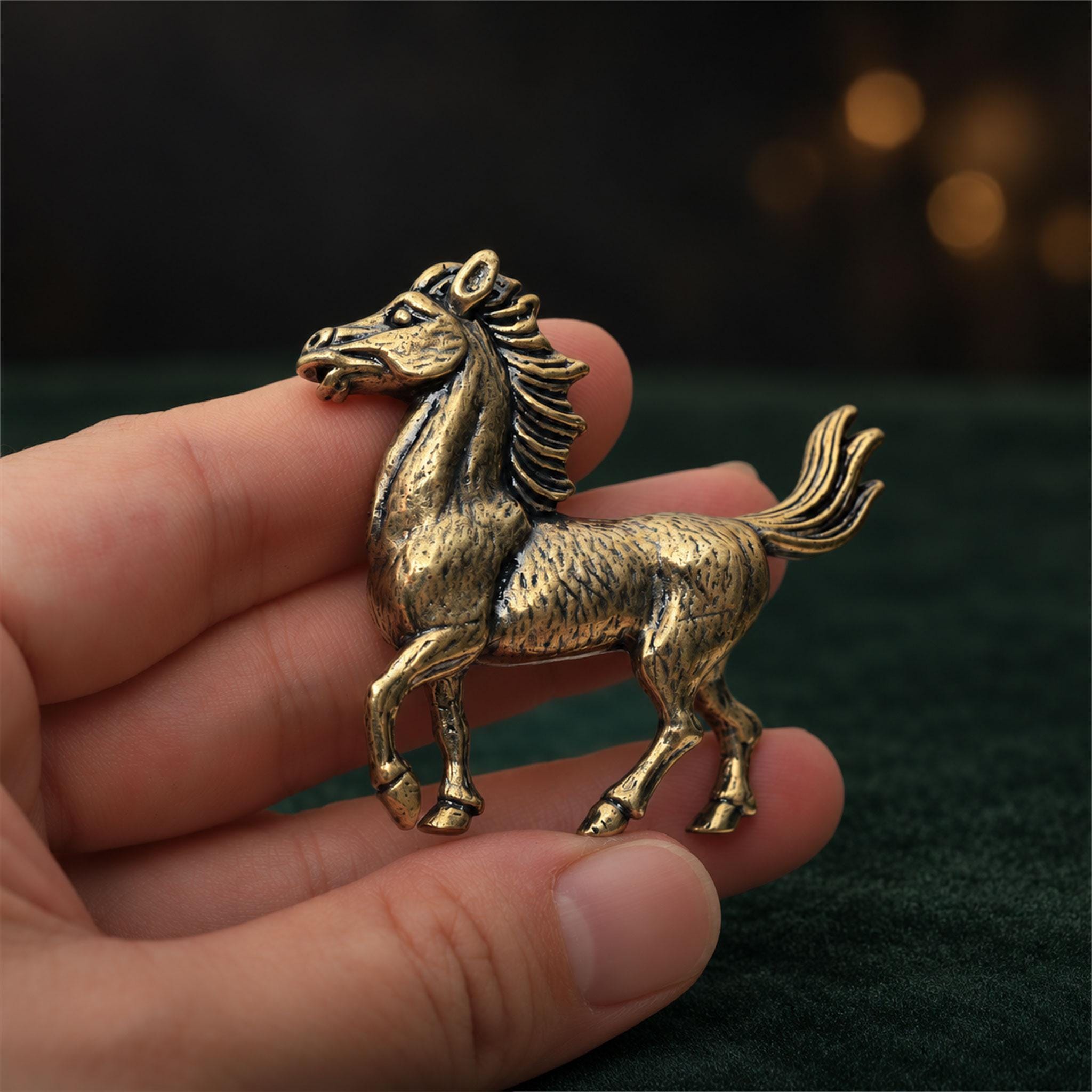 Gold Horse Figurines - Etsy