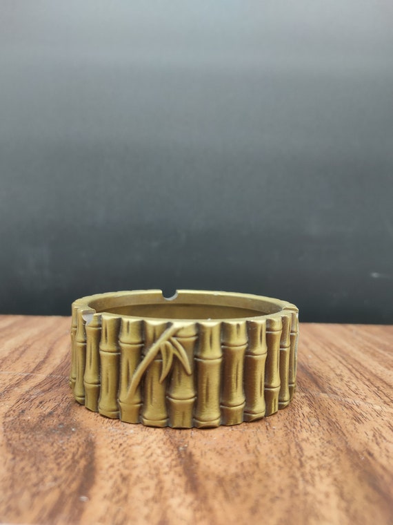 Brass Bamboo Ashtray, Vintage Style Ornament - Etsy UK