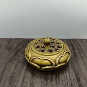 Pure copper incense burner, home indoor antique tea ceremony ornaments, Chinese Zen incense plate, agarwood incense burner display