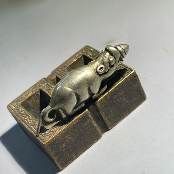 Tibetan Pure Copper Lucky Rat Pendant, Huang Caishen Legend - Etsy