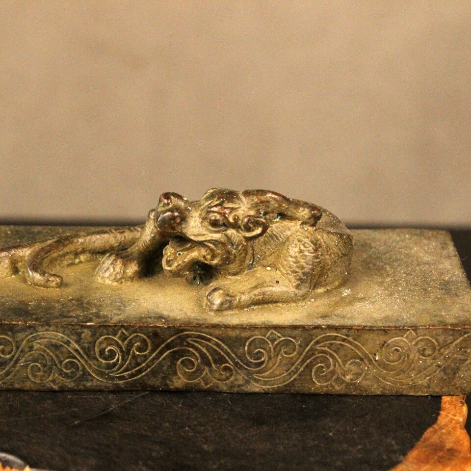 アンティーク合金製貔貅文鎮、中国の定規飾り - Etsy 日本