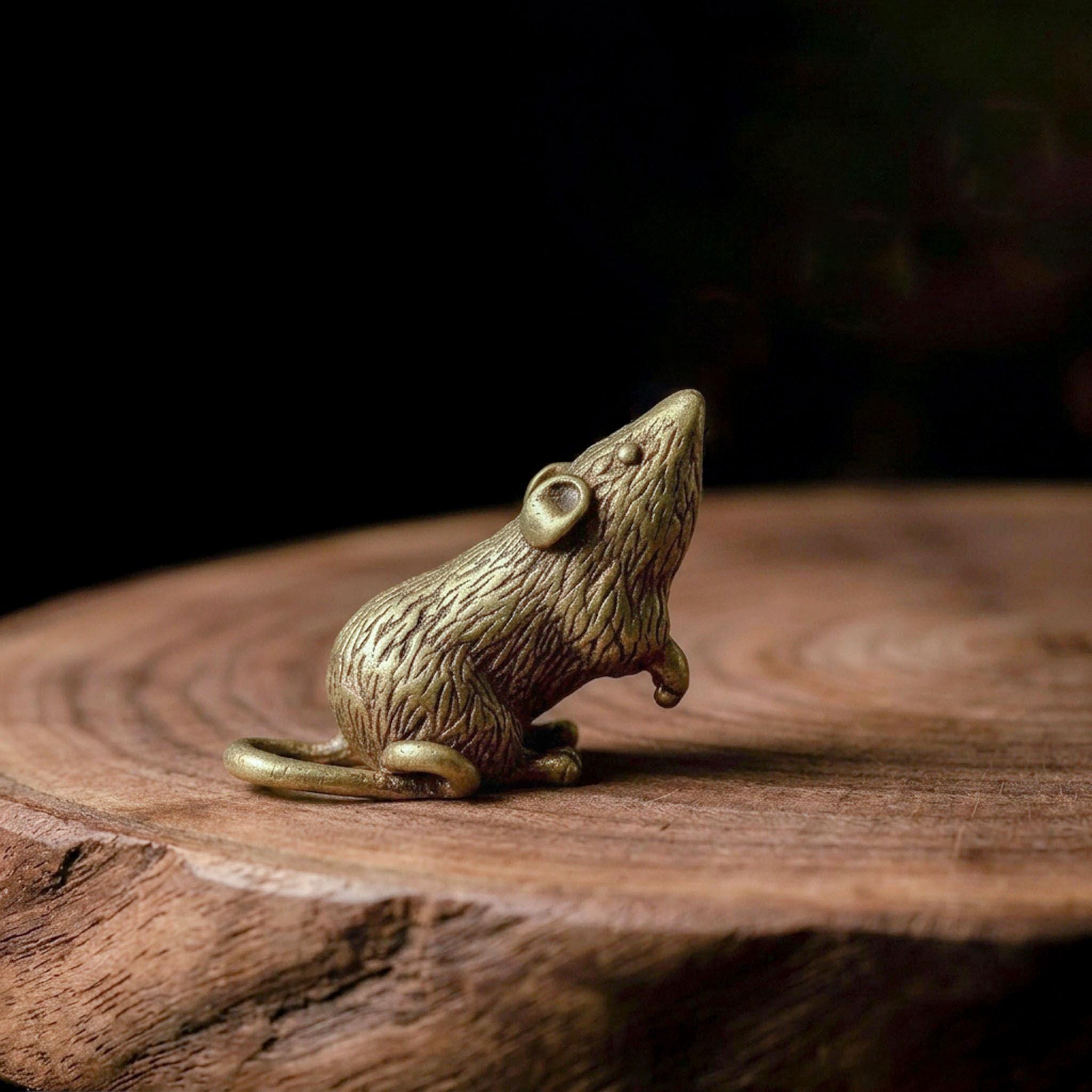 ミニ真鍮製ネズミ置物 – ヴィンテージ風水インテリア - Etsy 日本