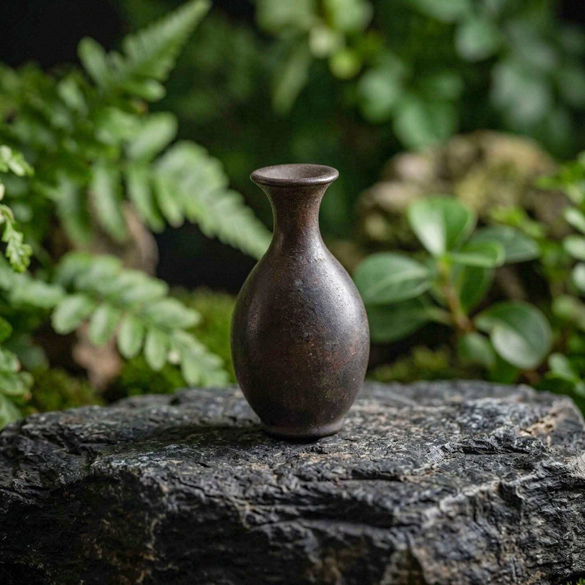 Kleine schwarze vase