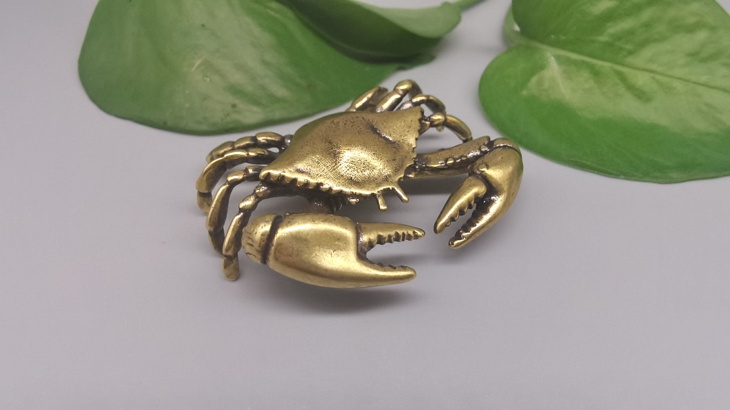 金属製カニの装飾品 大型 シルバー 銅製　迫力あります。 Metal crab statue - Etsy 日本