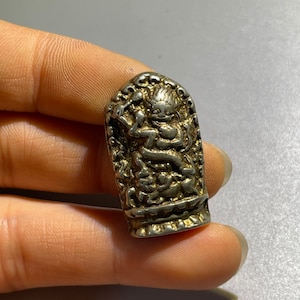 Tibetan Tantric Bronze Buddha Pendant, Antique Bronze Sculpture