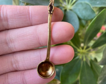 2.5 inch brass faucet spoon, mini tea spoon, stirring spoon
