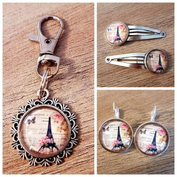 Paris jewelry, Eiffel Tower jewelry, Paris accessories, Eiffel Tower accessories, Paris jewelry set, Eiffel Tower jewelry set, Eiffel Tower necklace