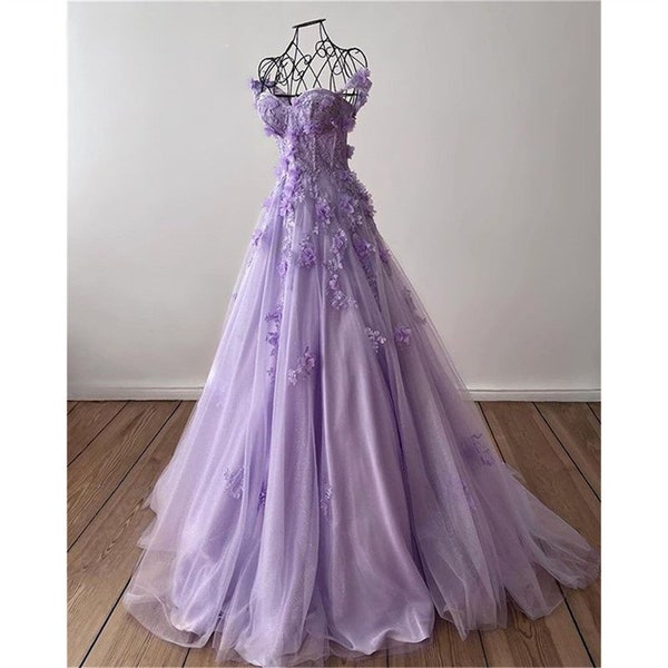 Purple Prom Dresses - Etsy