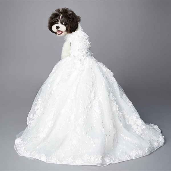 Wedding Dog Dress Etsy