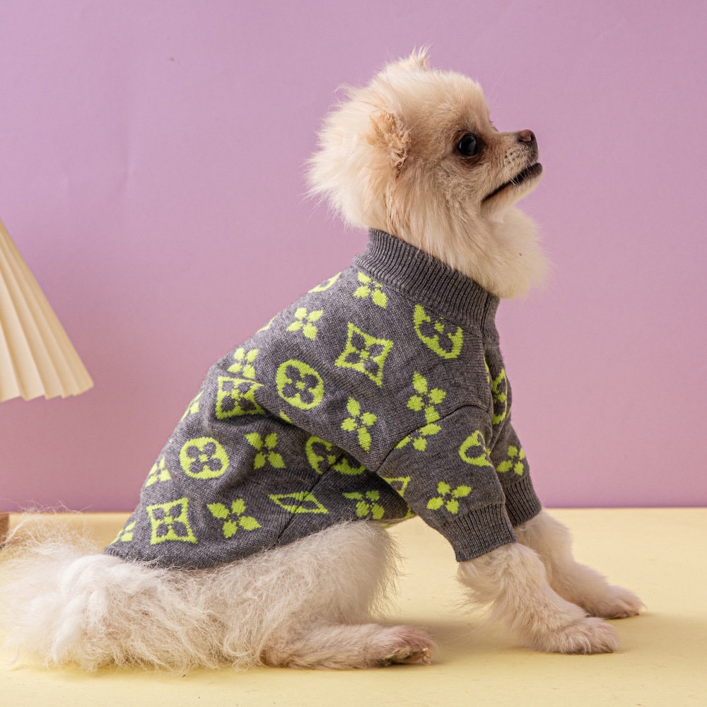 Pawtton Fleece lv Designer Dog Sweater