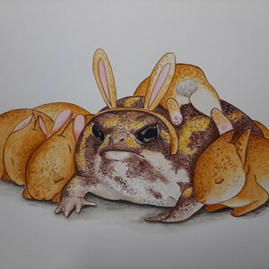 Bunny biscuits 8x10&quot; art print