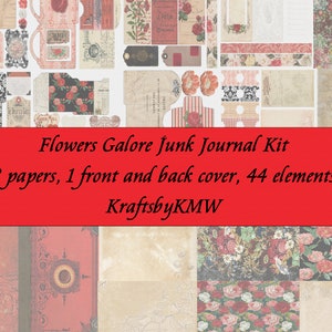 Flowers Galore Junk Journal Kit