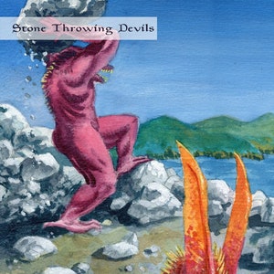 Proxy's 4 x Stone Throwing Devils custom proxykaarten door Ken Meyer, Jr. Speciaal gemaakt voor Four Horsemen OS MTG