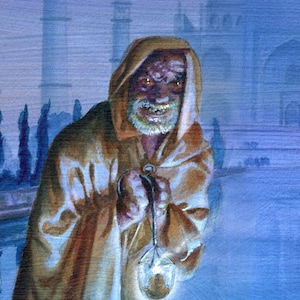 4 cartas proxy personalizadas de Abu Ja'far de Ken Meyer, Jr. Diseñadas específicamente para Four Horsemen Old School Magic OS MTG