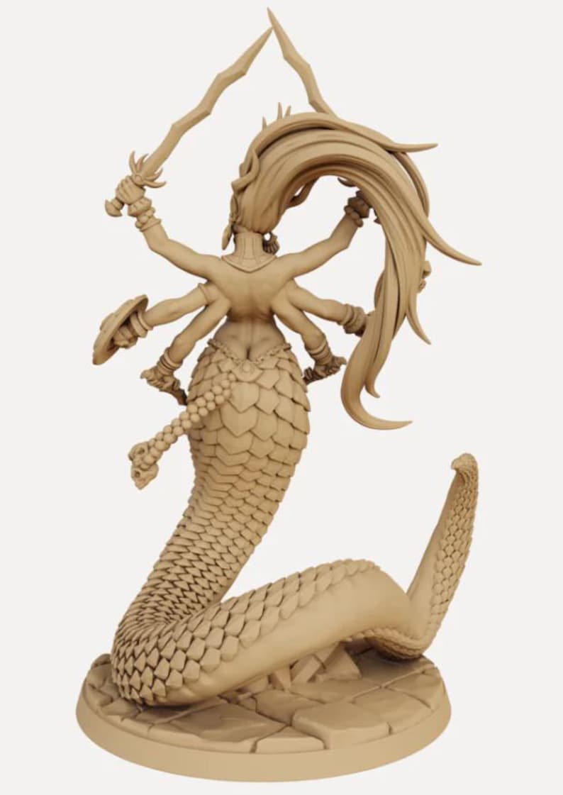 Marilith Dnd Monster Stl File Ready for 3d Print Etsy Singapore