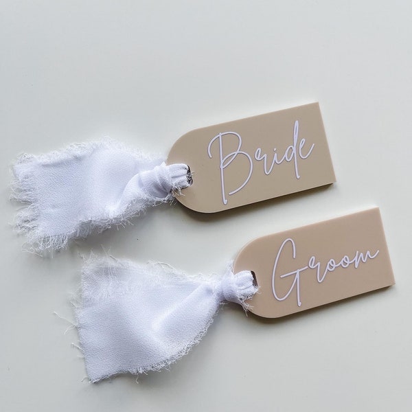 Wedding Table Names / Place settings / name placements / bride & groom tags / name tags