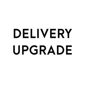 May include: Black text on a white background reads "DELIVERY UPGRADE". The text is in a bold, sans-serif font, centered on the image. The image is a simple graphic, suitable for e-commerce or promotional use.