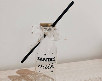 Santa's Milk Bottle | Christmas Gift Kids | Personalised | Acrylic