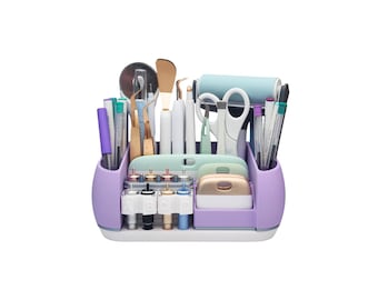 World's Cutest Cricut® Explorer Pro Tool Caddy / Small Fry 2.0 Pro - Tool Organizer for an Excessive Amount of Explore® 2 or 3 Tools & More